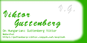 viktor guttenberg business card